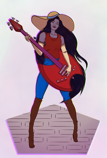 A fan art of Marceline from adventure time.